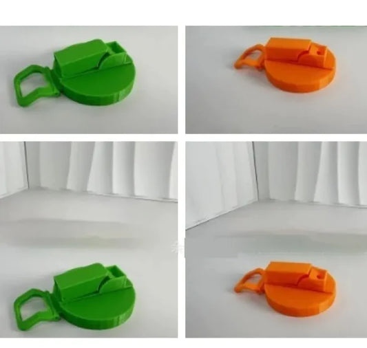 Gemakkelijk mee te nemen deksel voor frisdrankblikjes met rietje