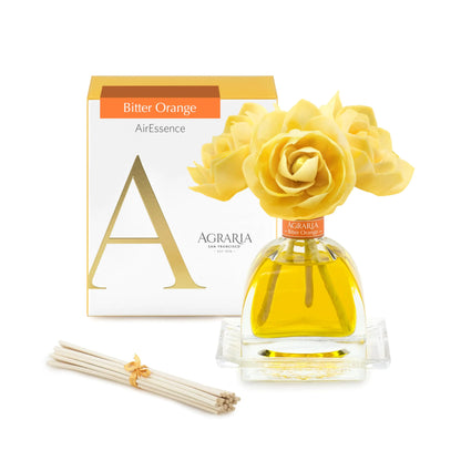 Agraria PetiteEssence Bloem- en Rietgeurverspreider Set 50 gram Handgemaakte Sola Bloem Botanische Geurverspreider voor Thuis Geurolie Diffuser Cadeauset