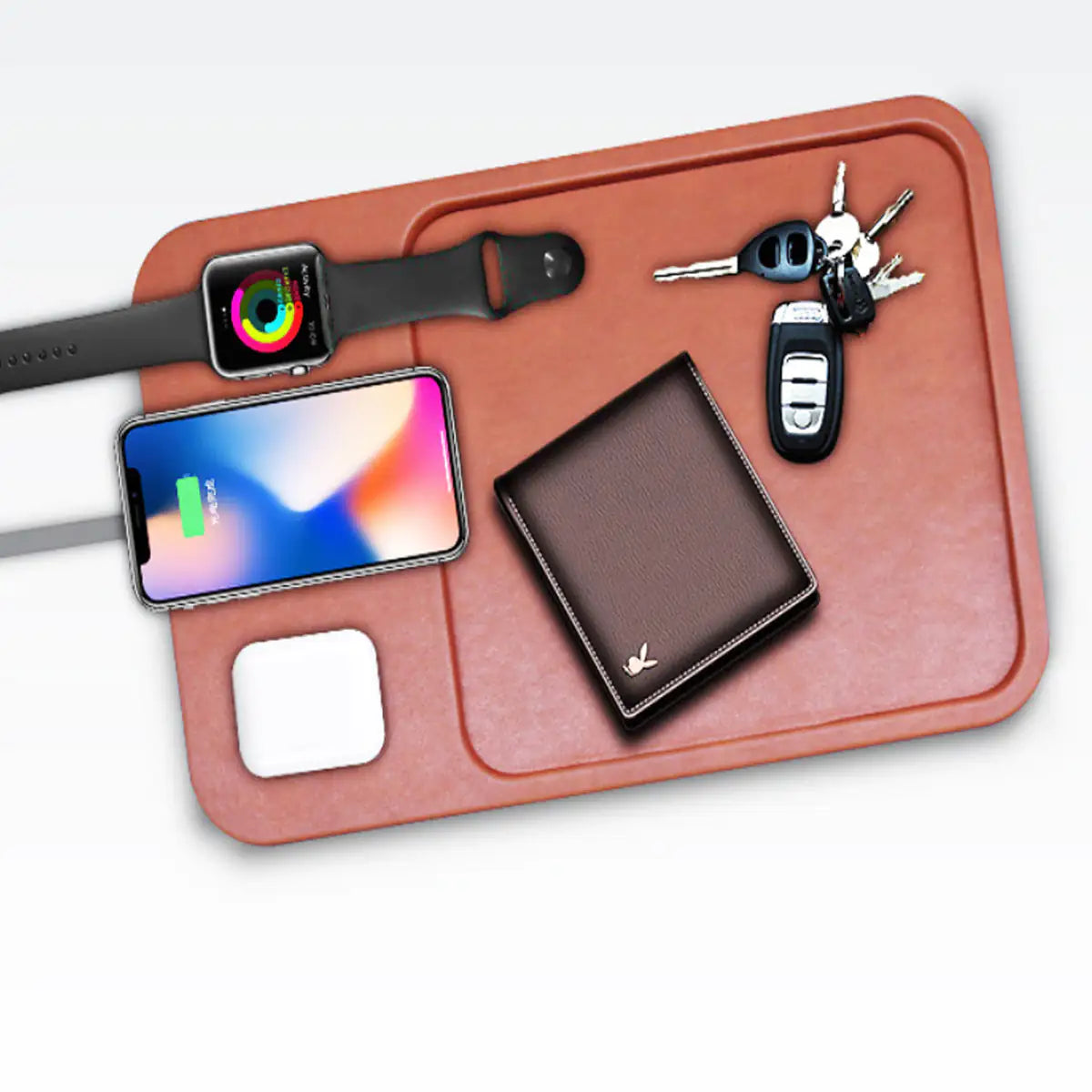 Catch All Tray Pod met 3-in-1 slimme draadloze oplader