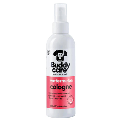 Buddycare Dog Cologne - Watermelon - 200ml - Delicate and Powdery Scented Dog Cologne - Refreshes Between Dog Washes