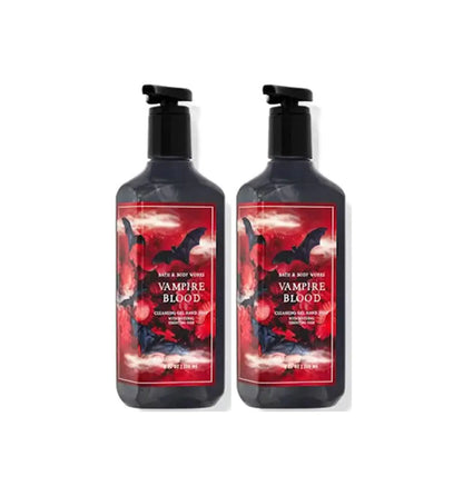 Bath & Body Works Vampire Blood Cleansing Gel Hand Soap 2 Pack 8 oz. (Vampire Blood)