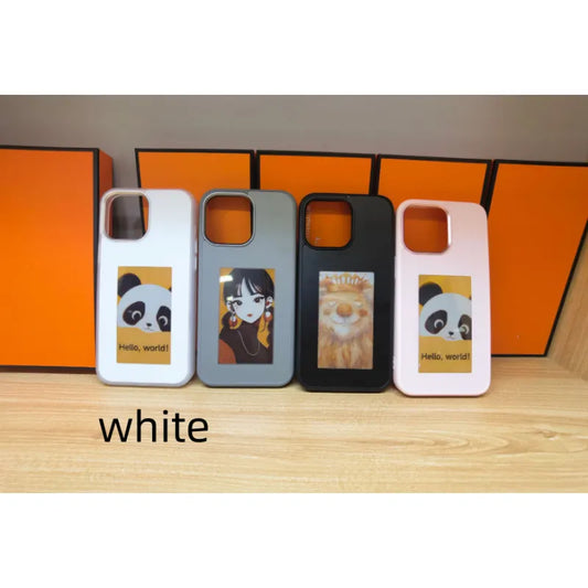 E-ink scherm projectiescherm DIY telefoonhoesje