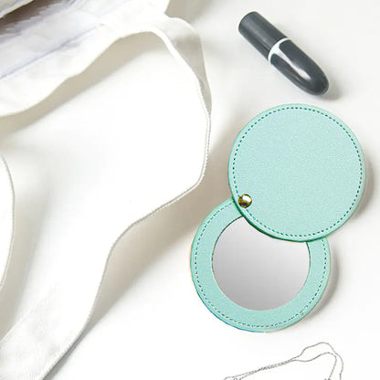 Draagbare, opvouwbare, ronde make-upspiegel in snoepkleuren