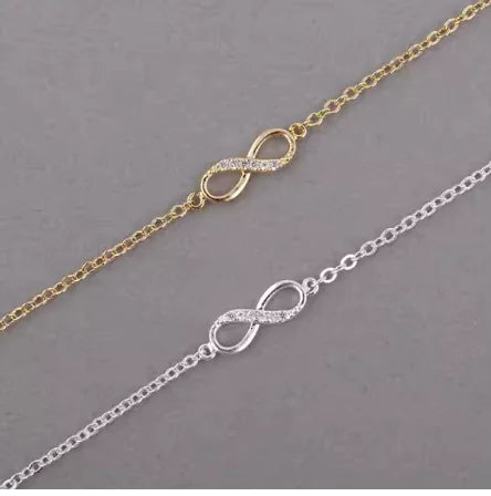 Achtpuntige diamanten kraag sleutelbeenketting armband