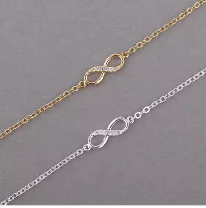 Achtpuntige diamanten kraag sleutelbeenketting armband