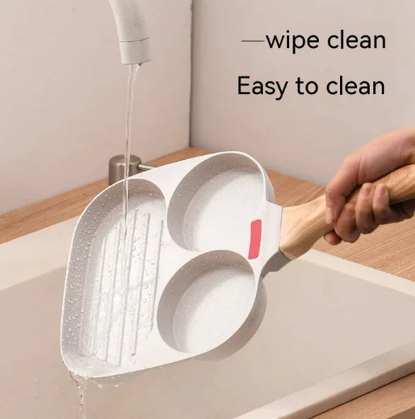 Kuali Omelet Tidak Melekat Tiga-dalam-Satu