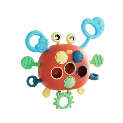 Fun Finger Pumping Crab Music Toy for Fine Motor Skills