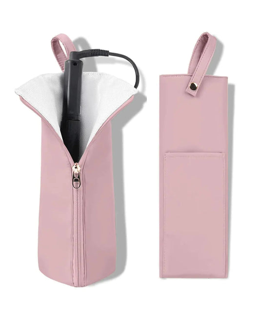 Easy-U Hittebestendige Reistas met Houder en Mat voor Krultang en Stijltang - Haaraccessoire Organizer voor Thuis en Op Reis